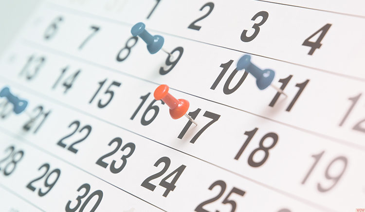 calendário de pagamento de preatório federais