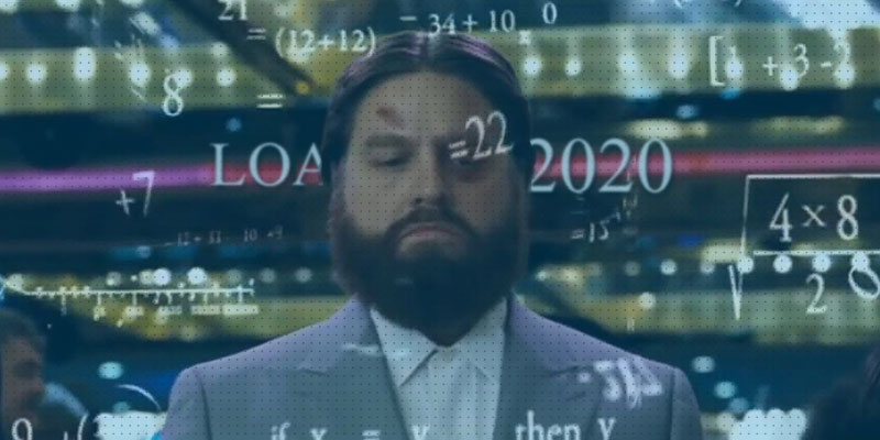 homem com vários números em sua volta