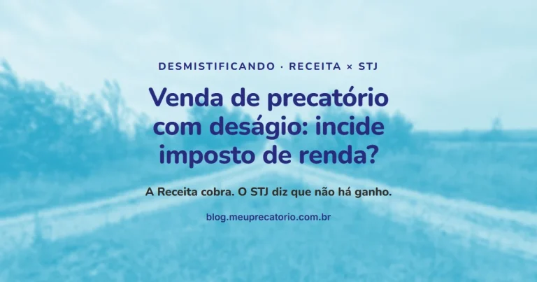 Venda de precatório com deságio: incide imposto de renda? Capa com estrada que se bifurca