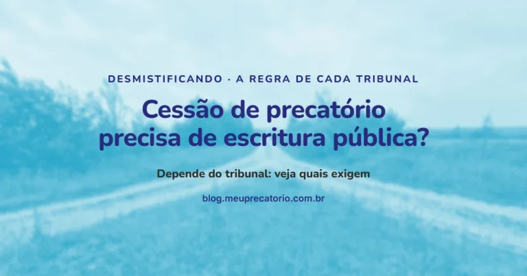 Cessão de precatório precisa de escritura pública? Capa com estrada que se bifurca