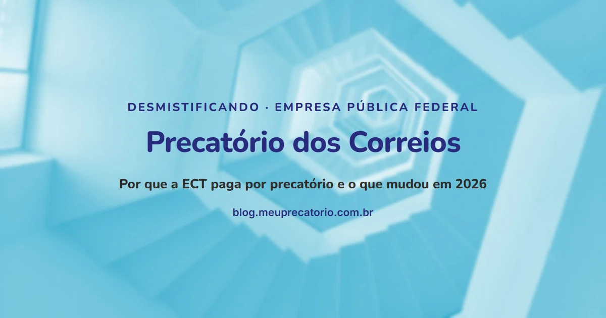 Precatório dos Correios: por que a ECT paga por precatório e o que mudou em 2026